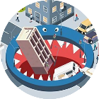 黑洞入侵吞掉城市