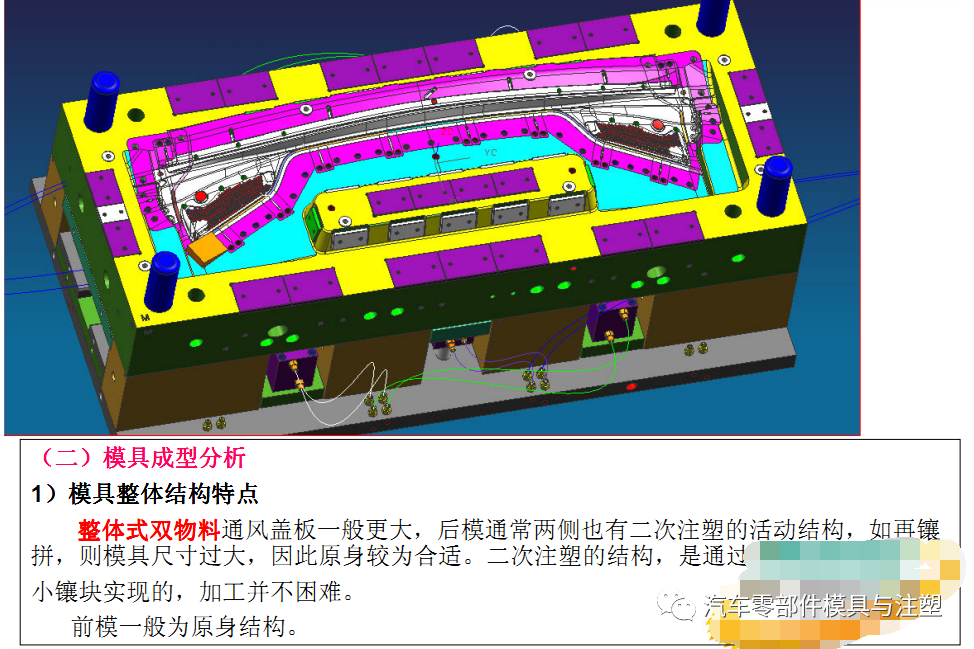 汽车通风器盖板产品与模具分析的图13