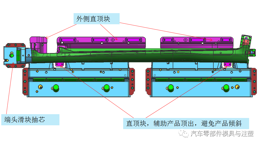 原创——汽车门槛条直顶+弹块结构剖析的图11