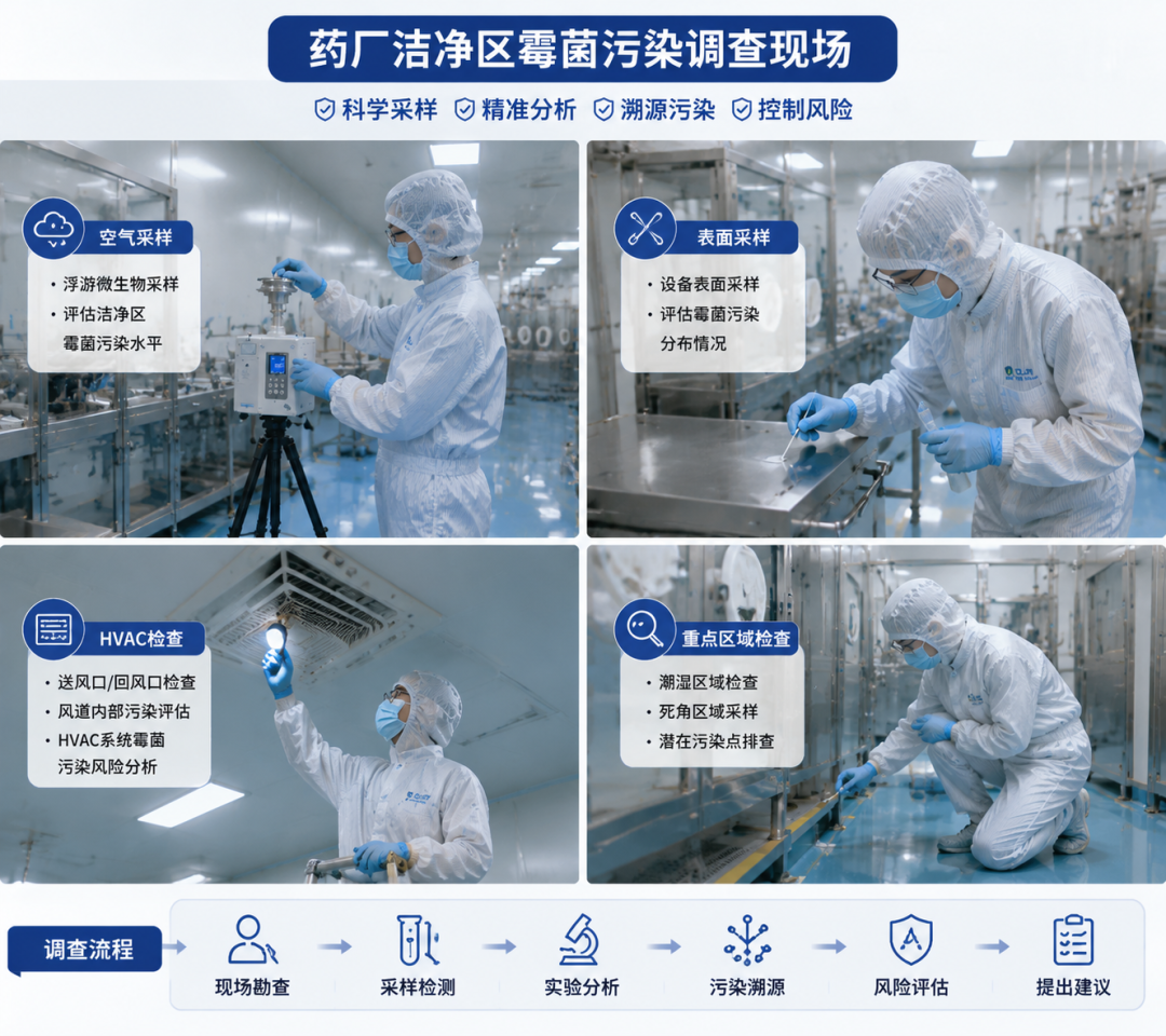 药厂洁净区霉菌超标处理技术服务