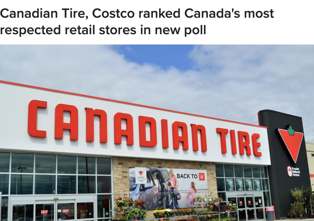 加拿大最受喜爱的零售店排名出炉，Costco 排名第二，第一竟是......