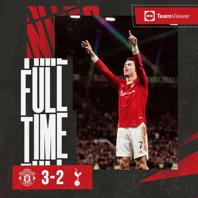 【英超】37岁C罗不输本泽马，曼联3-2热刺上演帽子戏法