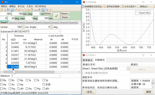 ThinFilm View 光学薄膜设计软件介绍的图3