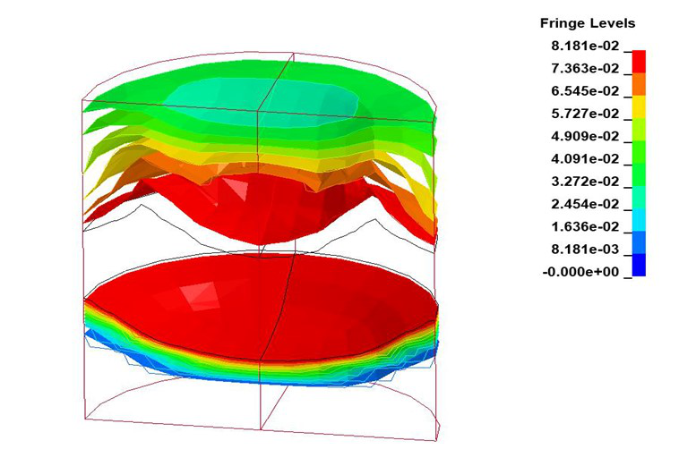 用户作品赏析 | LS-DYNA模拟聚脲涂覆钢板在爆炸冲击波-破片群联合作用下的毁伤特性的图5