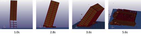 用户作品赏析 | 基于Ansys/LS-DYNA框剪结构爆破倒塌仿真分析的图15