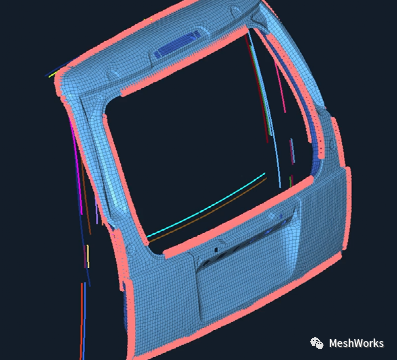 利用MeshWorks进行后尾门精确变形的图3