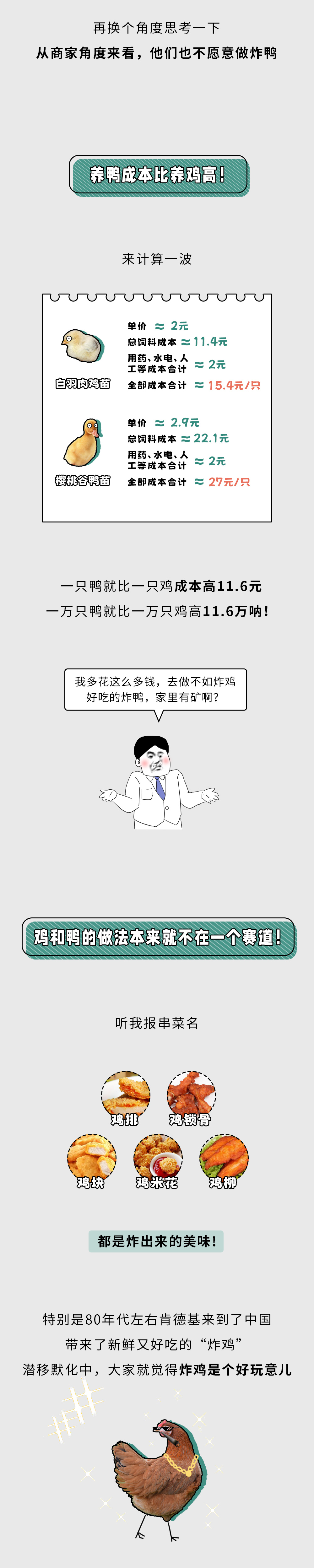 为什么有炸鸡没有炸鸭