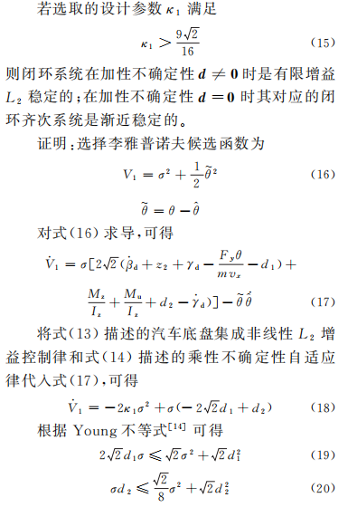 基于耗散性理论的汽车底盘集成非线性鲁棒约束优化控制的图5