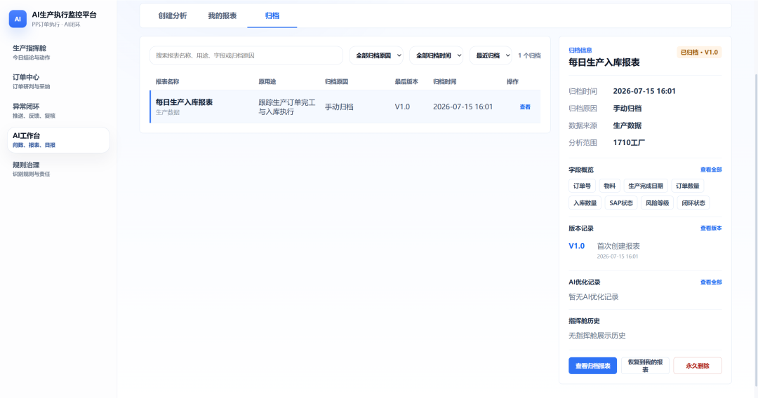 从SAP顾问到FDE：AI生产执行监控，为什么不该只是一张固定报表？