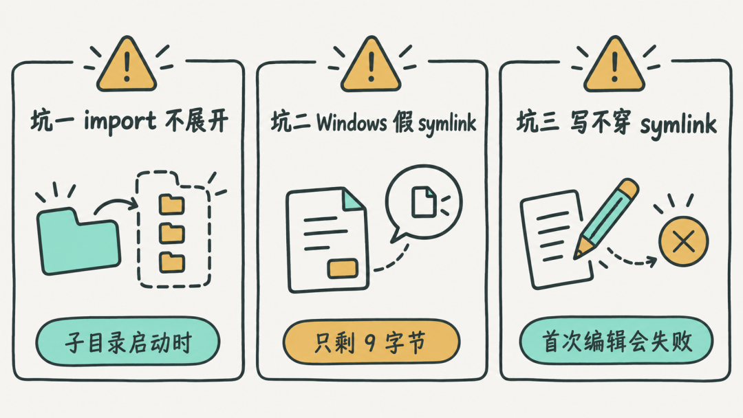 三个坑的示意