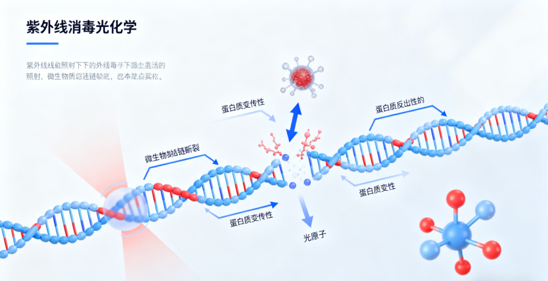 紫外線消毒的光化學反應機理