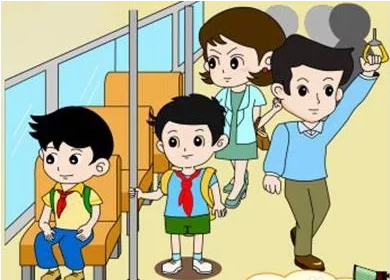 乘自动扶梯抓好扶手,留意前方,注意脚下.