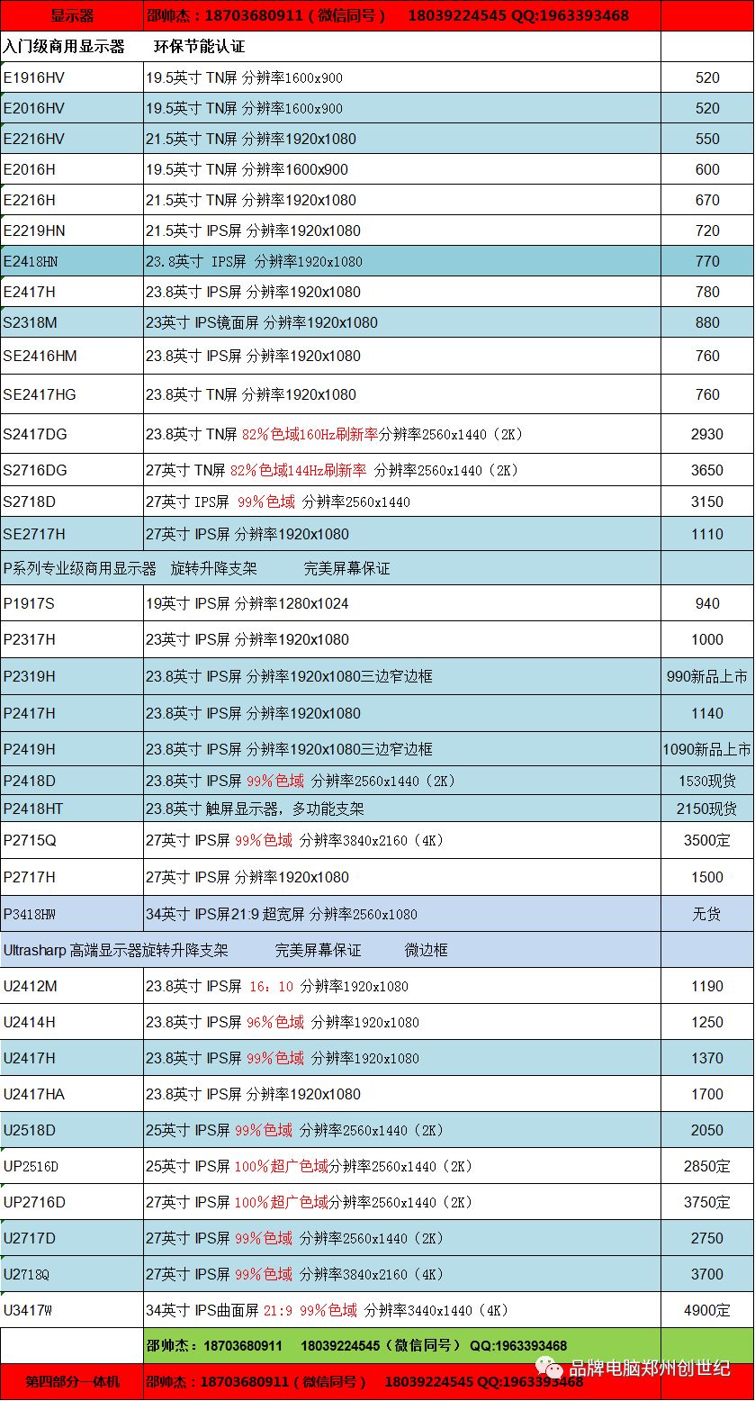 鄭州創世紀戴爾電腦2019三月報價(具體請電詢） 科技 第7張