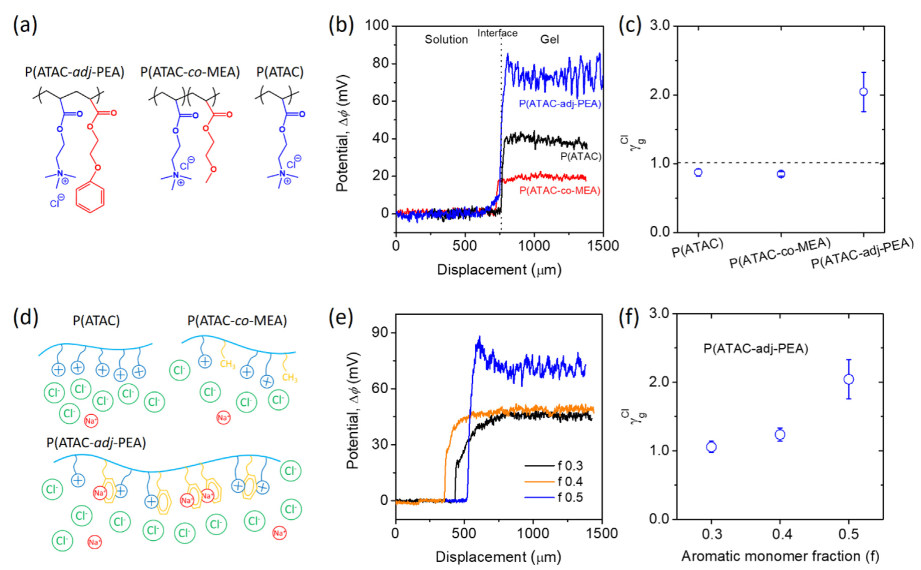 北海道大学龚剑萍教授团队：利用微电极技术探究新型“杂化聚电解质”水凝胶中的阳离子-π作用的图7