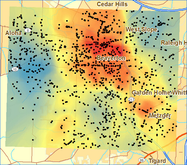 ArcGIS中的聚类分布制图工具的图6