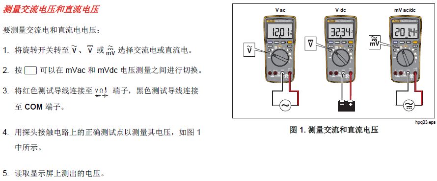 线束工程师：万用表的使用方法图解、使用口诀（附钳表）的图5