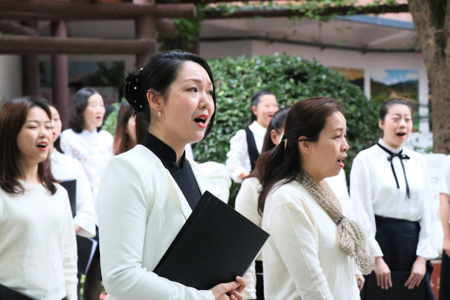 毓英风流雅集烟山视听盛宴福州第十六中学烟台山四月流苏音乐节顺利