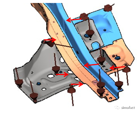 案例分享 | 基于Simufact的前纵梁点焊焊接变形仿真优化的图6