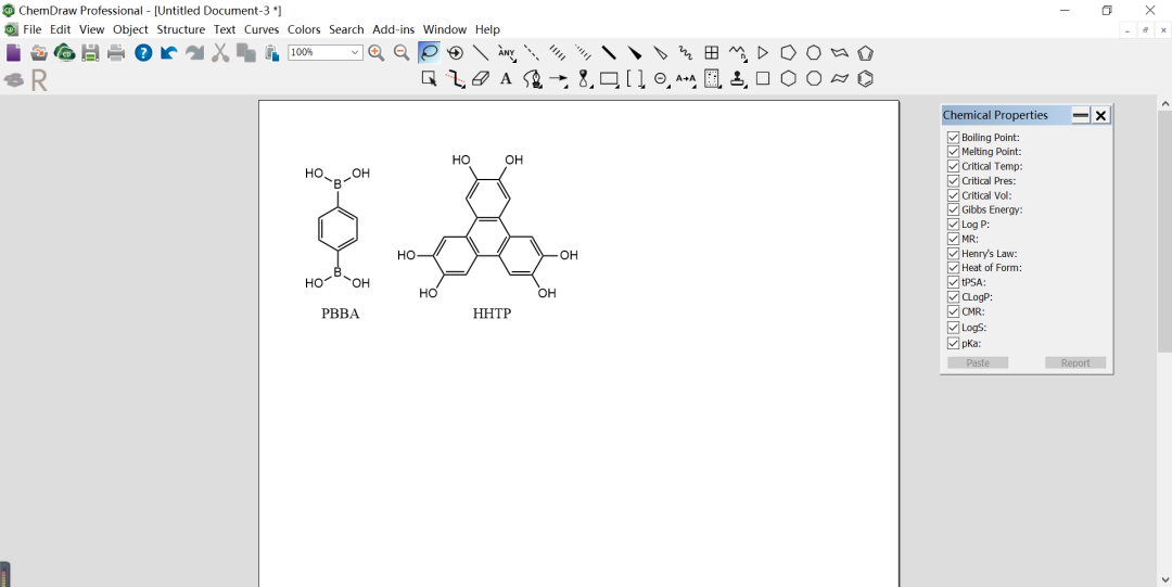 ChemDraw的使用方法（二）