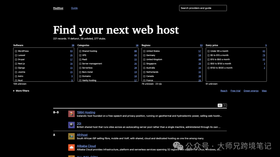 主机商榜单无联盟链接 FindHost 收录规则与利益冲突公开
