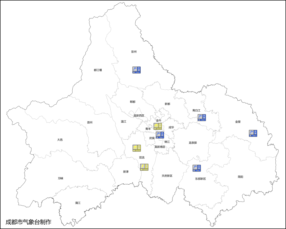 成都发布大风蓝色预警信号，局地可达7级以上插图2