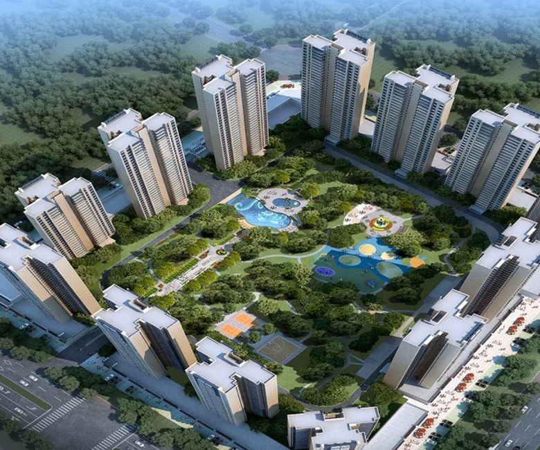 半围合式半围合式布局指建筑物沿建筑用地边线建造,整个建筑用地呈现