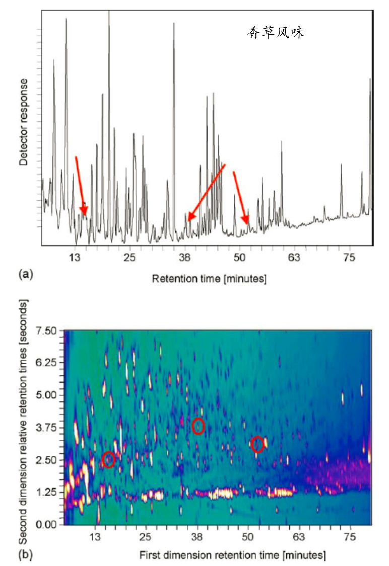全二维气相色谱应用的三种模式