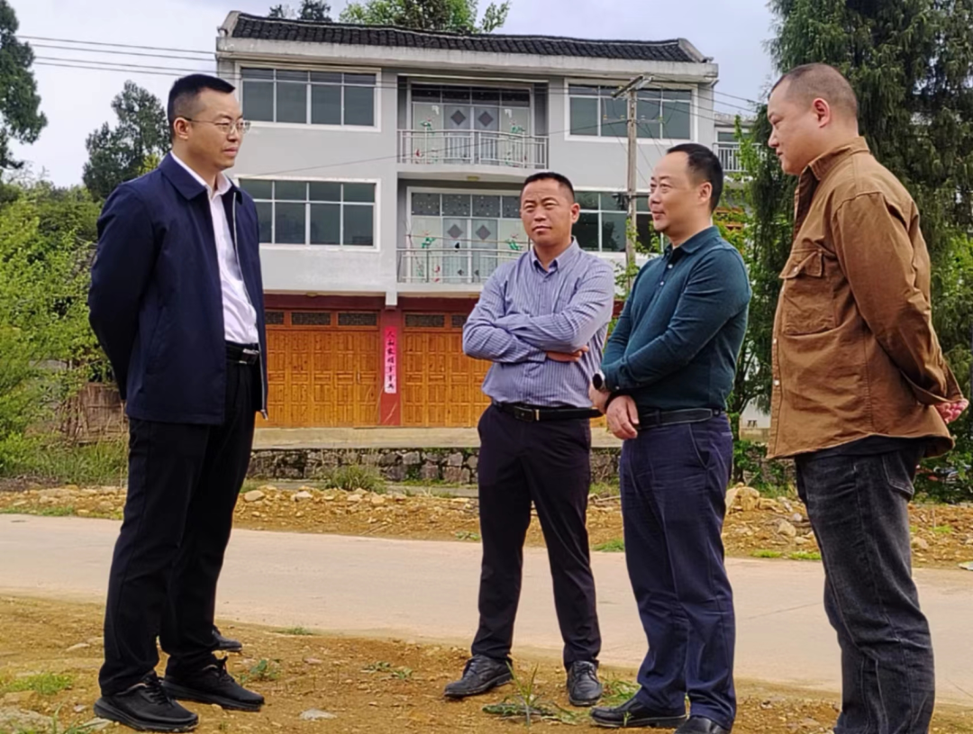 杨仕根到尚寨乡大地乡调研春耕备耕乡村振兴及高标准