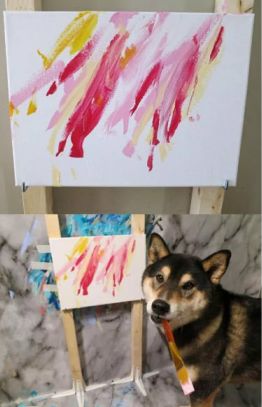 無意中發現愛犬會畫畫，主人竟因此獲益上萬！ 未分類 第8張