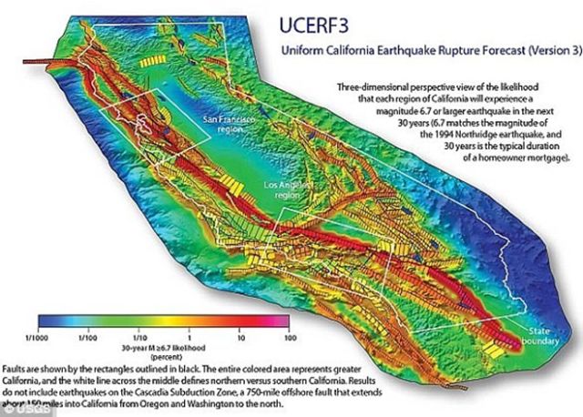 大地震 Big One 随时会爆 30年内7级以上地震可能性为75 一条15英里断层带被发现 自由微信 Freewechat