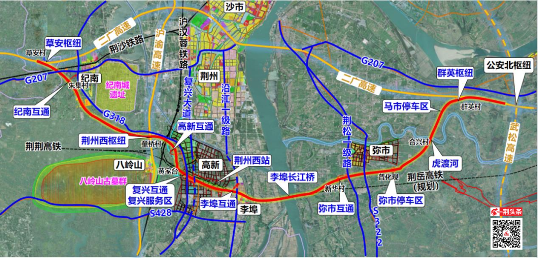 荆州公路自驾线路图图片