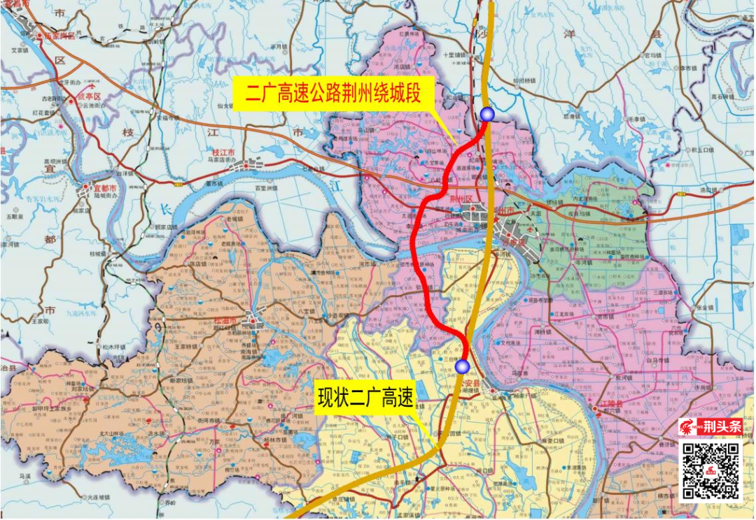 荆州公路自驾线路图图片