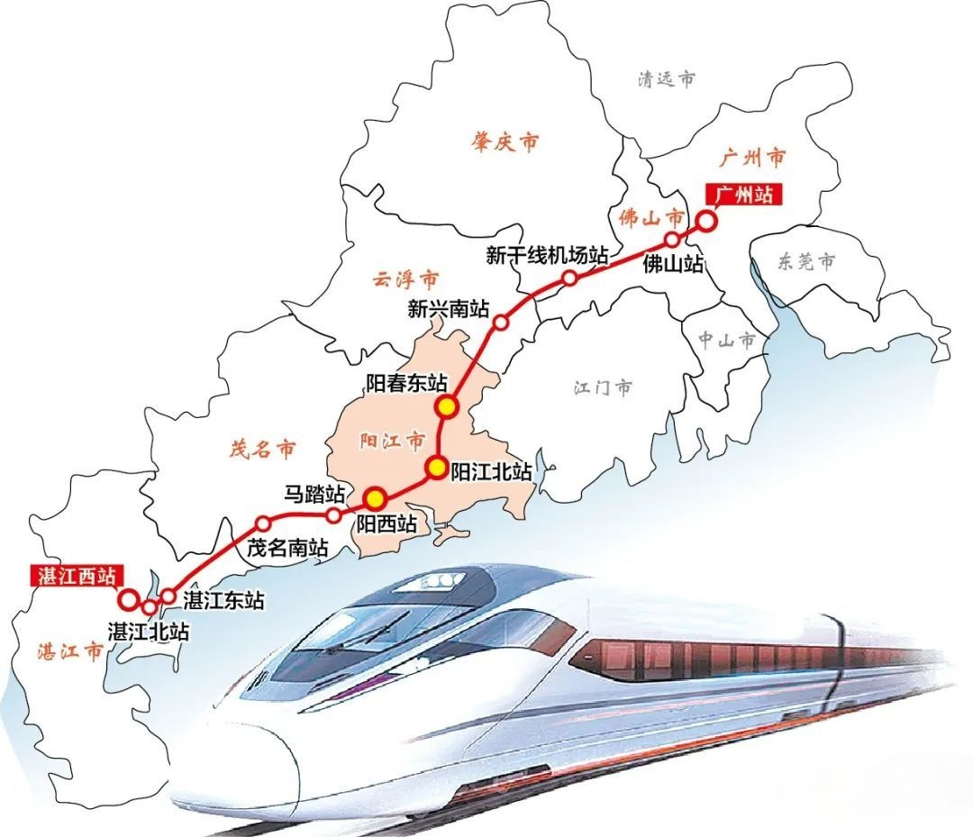 广湛高铁线路图图片