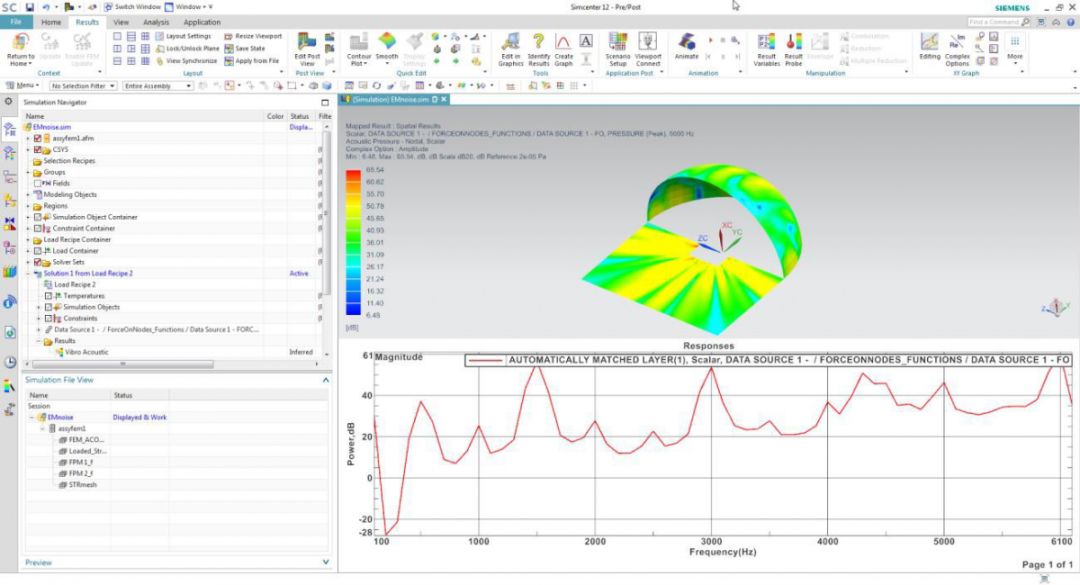 Simcenter 3D 电机振动噪声仿真模型案例的图7