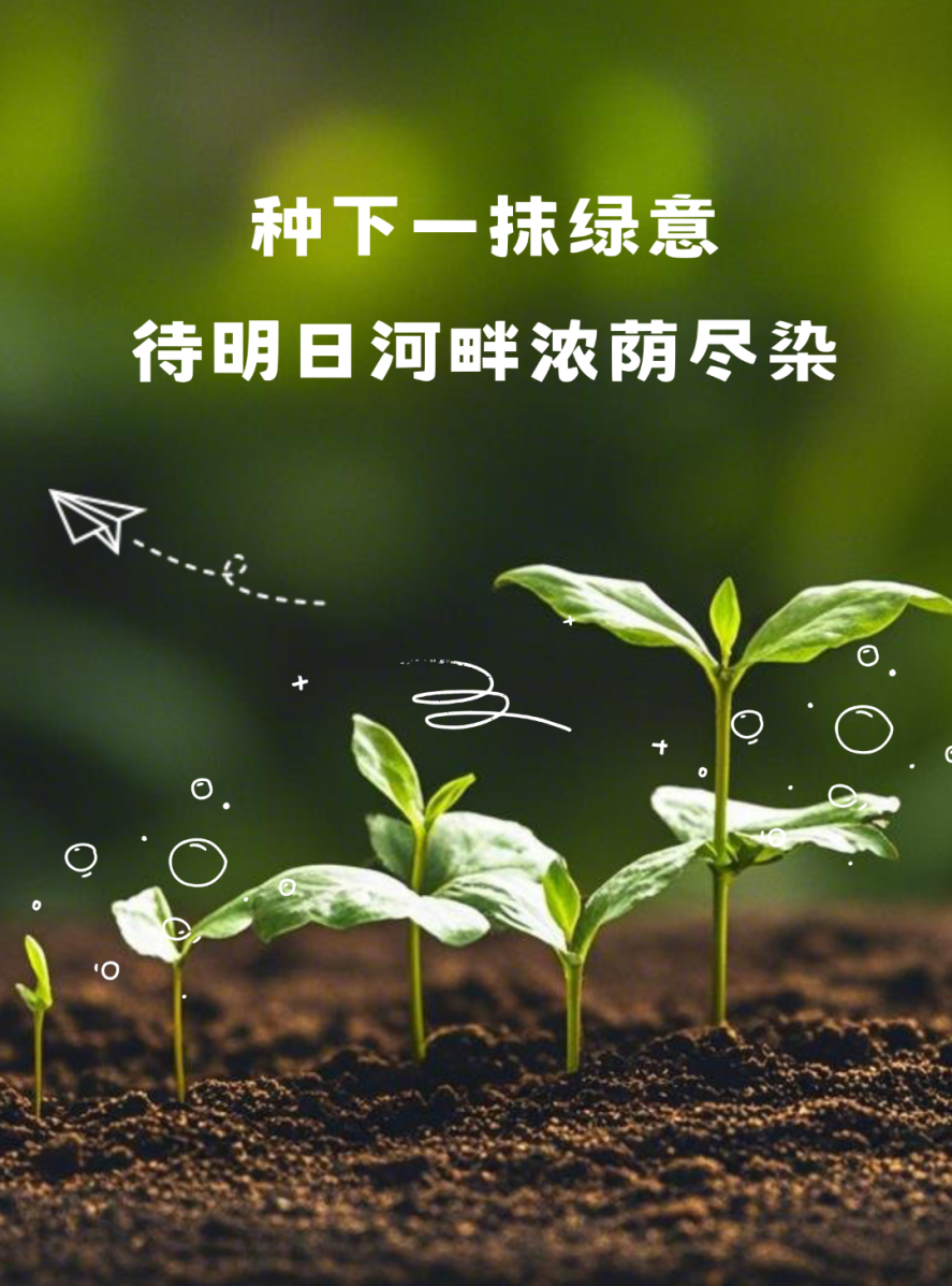 绿色简约照片植树节宣传手机海报.png