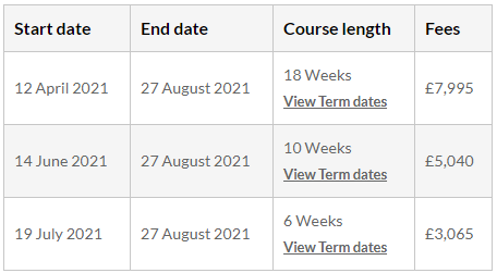 英国埃克塞特大学语言班