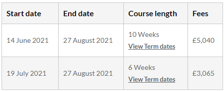 英国埃克塞特大学语言班