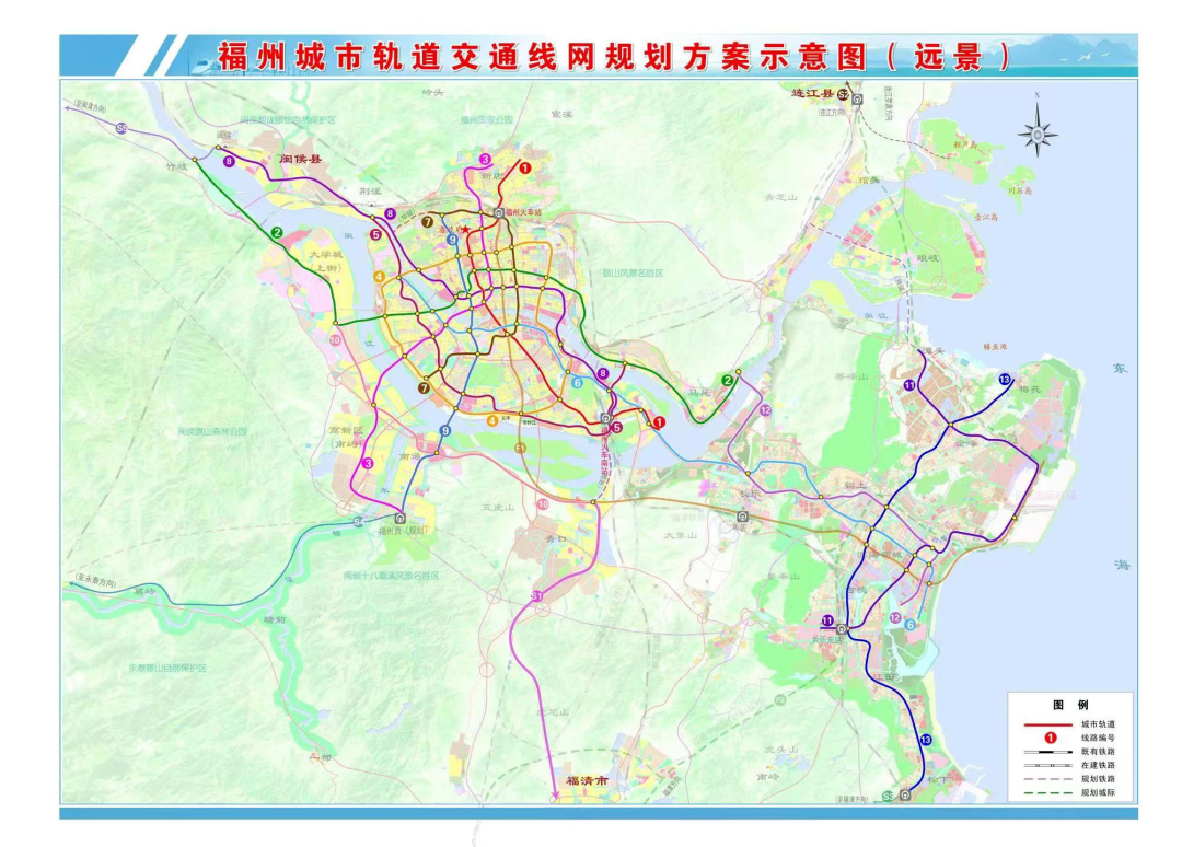 福州地铁最新消息:线网规划获市政府批复,4条线路延伸!