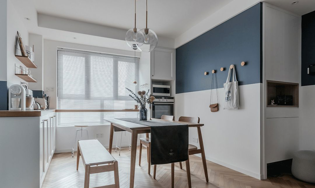 125㎡北欧三房，淡雅的拼接配色，让人感觉岁月静好