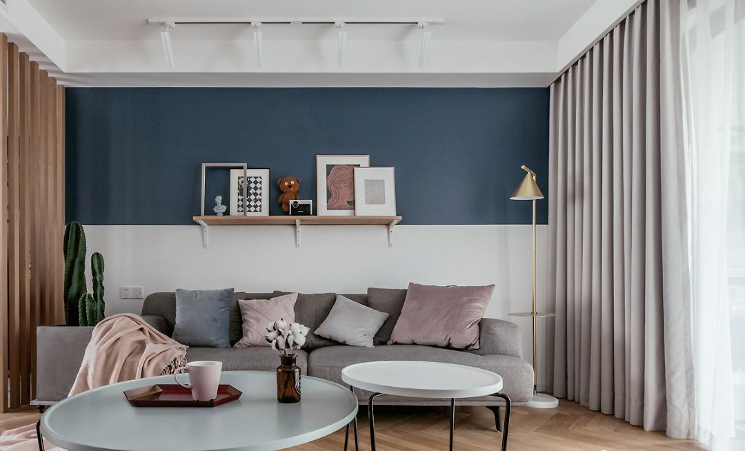 125㎡北欧三房，淡雅的拼接配色，让人感觉岁月静好