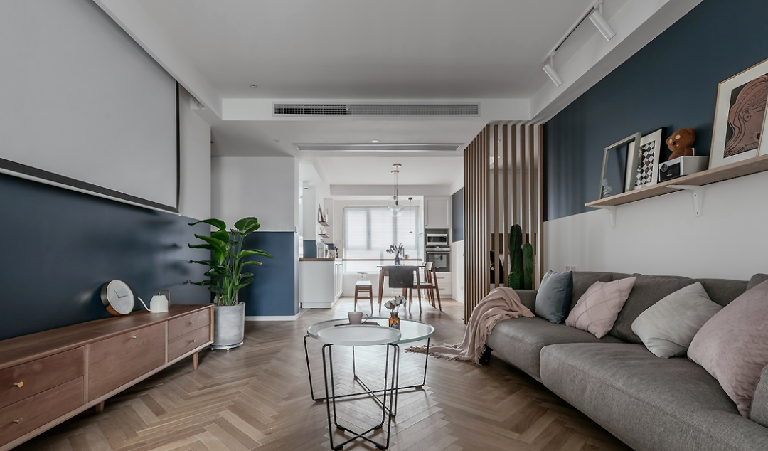 125㎡北欧三房，淡雅的拼接配色，让人感觉岁月静好