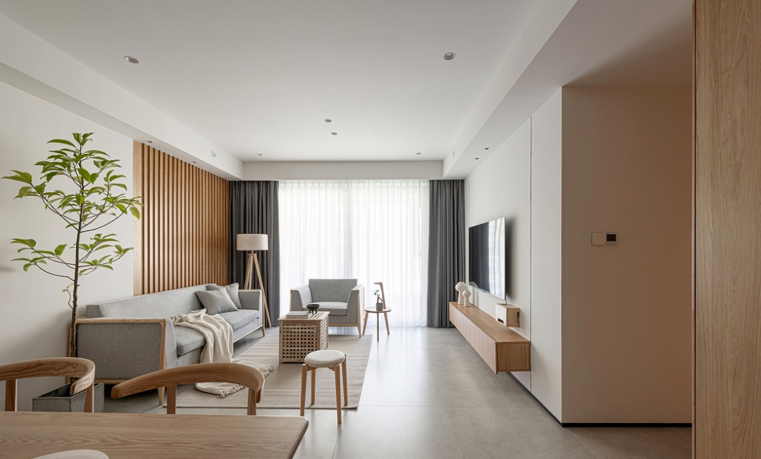 130㎡日式4室2厅，最简洁的色调搭配出自然本真的生活空间