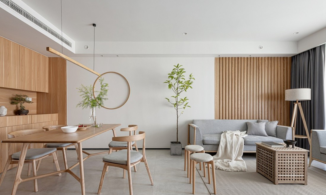 130㎡日式4室2厅，最简洁的色调搭配出自然本真的生活空间