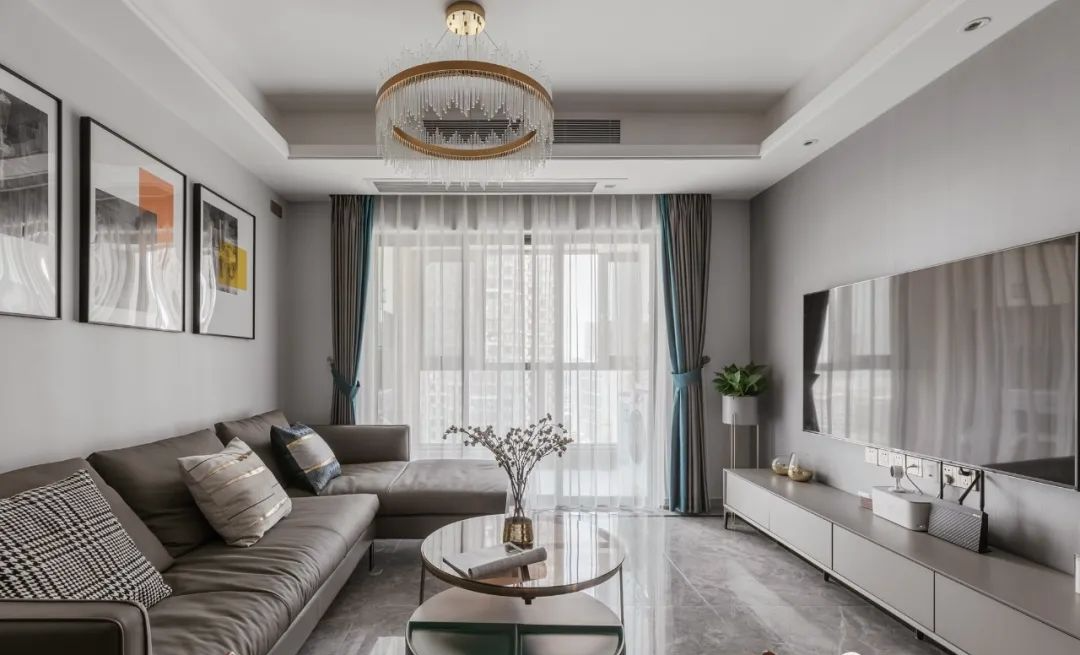 107㎡现代欧式风，这样优雅不张扬的设计，年轻人都喜欢！