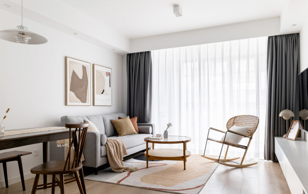 75㎡森系北欧2室1厅，温暖而治愈的惬意生活