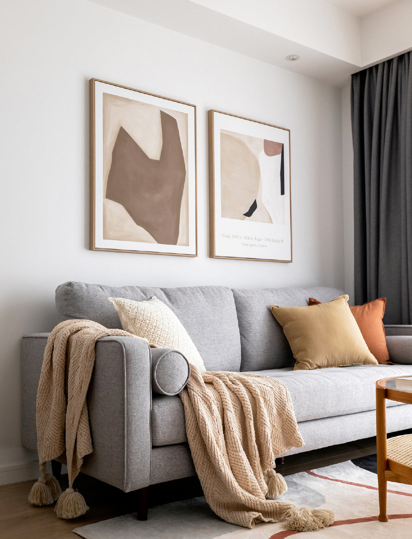 75㎡森系北欧2室1厅，温暖而治愈的惬意生活