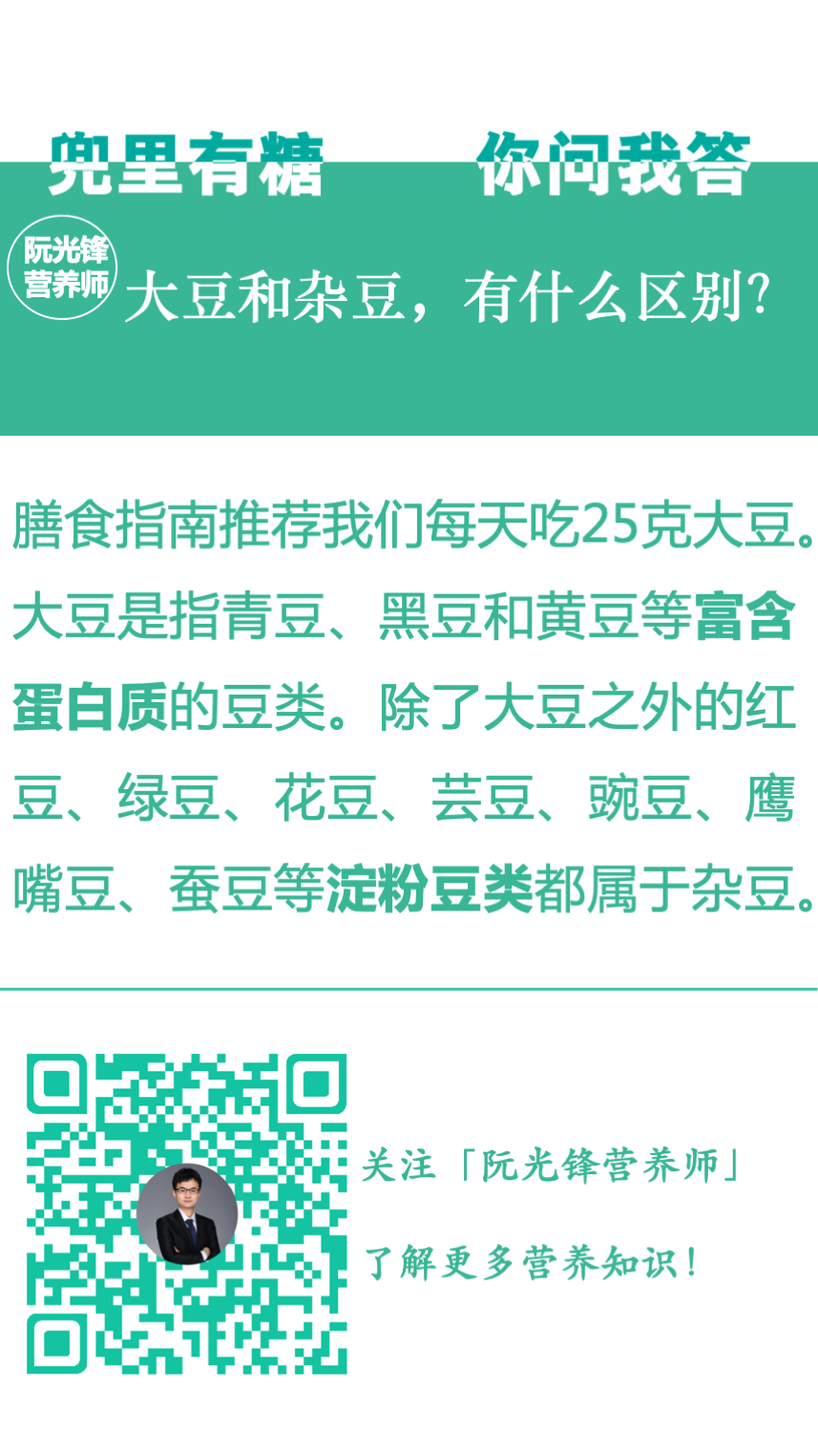 大豆和杂豆 营养有什么区别 阮光锋营养师 微信公众号文章阅读 Wemp