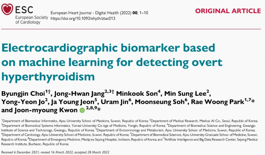 心电图机器怎么看【心闻速递】基于机器学习的心电图生物标志物检测显性甲状腺功能亢进_https://www.jmylbn.com_新闻资讯_第3张