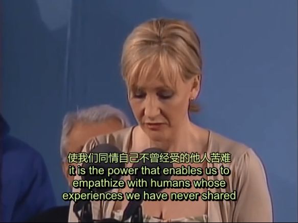 J.K.罗琳哈佛大学演讲：失败，就是你最好的礼物