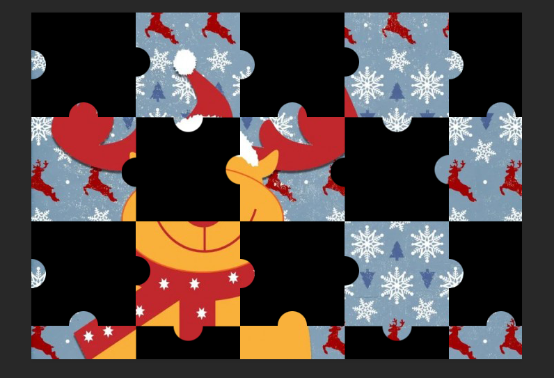 ps教程照片转拼图效果